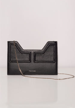 Milano Clutch 1321 - BLACK | Black Grained Leather