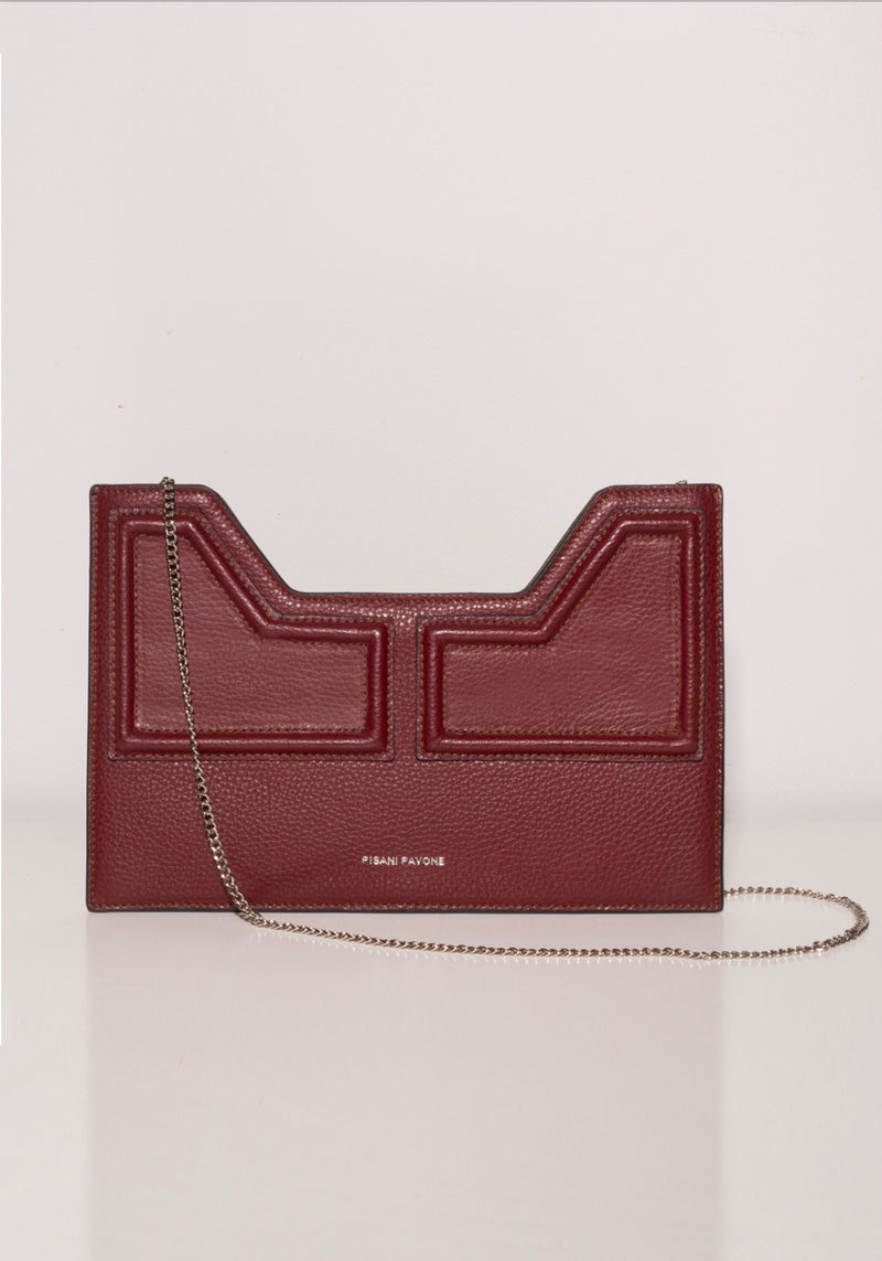 Milano Clutch 1321 - WINE | Wine Grained Leather